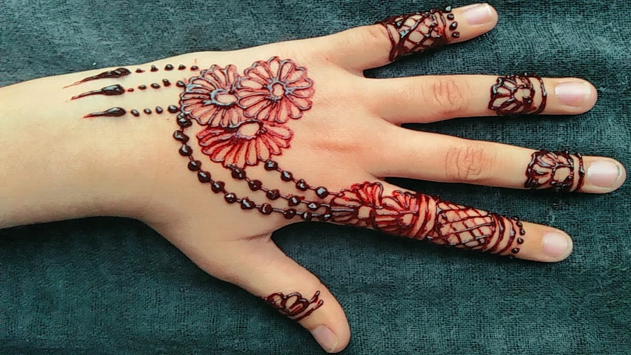 20 Beautiful And Easy Mehndi Designs 2018 Mehndi Crayon