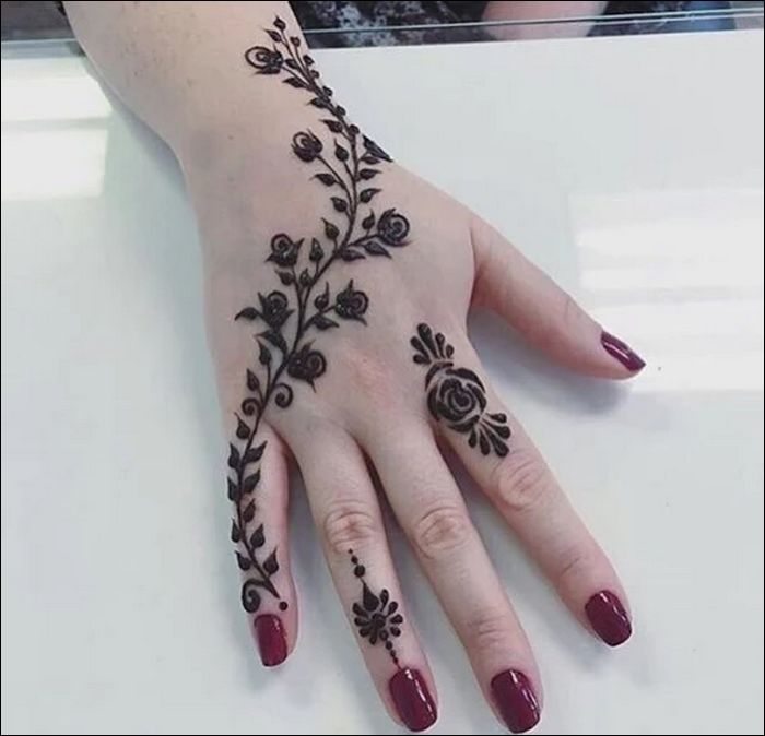 20 Beautiful and Easy Mehndi Designs 2018 - Mehndi - Crayon