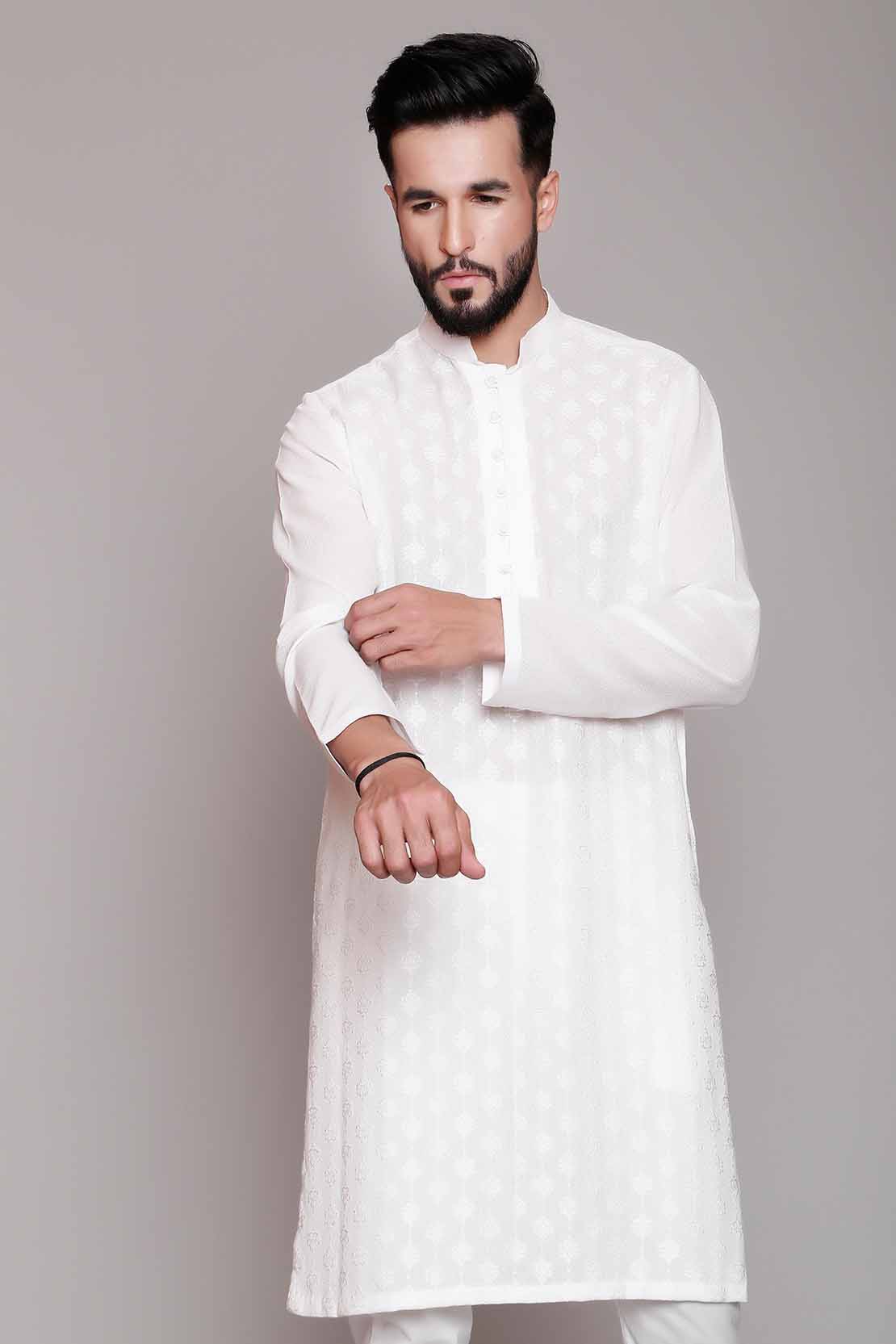 White Salwar Kameez Designs For Men