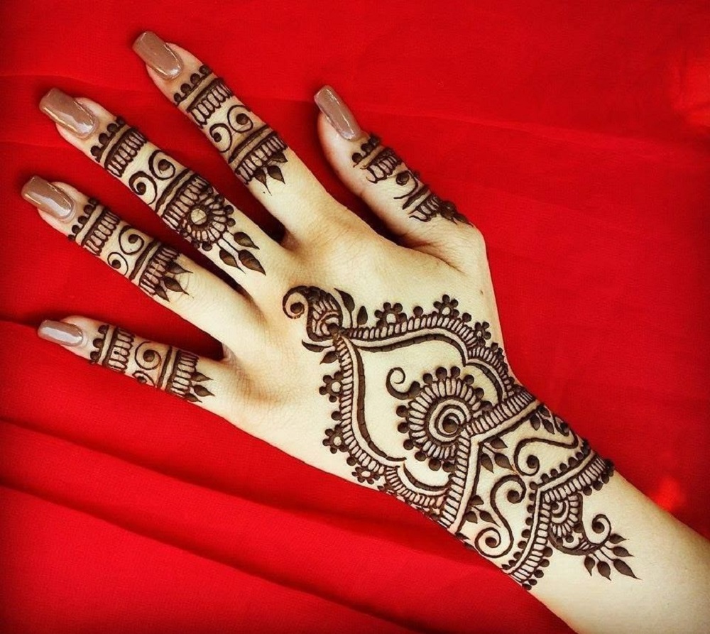 Easy Mehndi Design For Back Hand Henna For Wedding