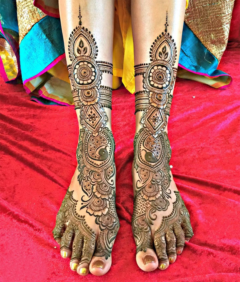 15 Beautiful Leg Mehndi Designs Collection Mehndi Crayon