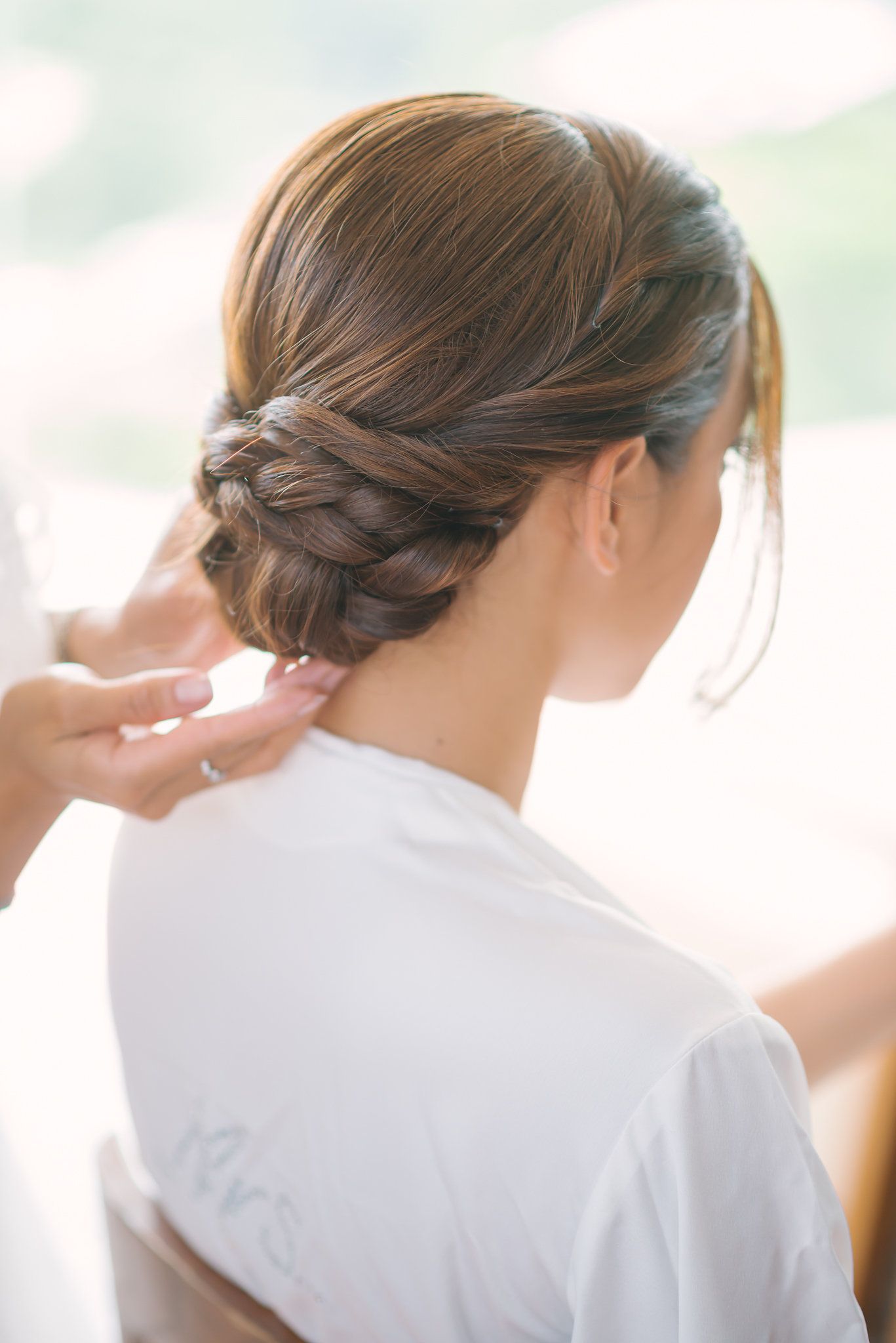 Braided Low Bun Wedding Hair Ideas - Crayon