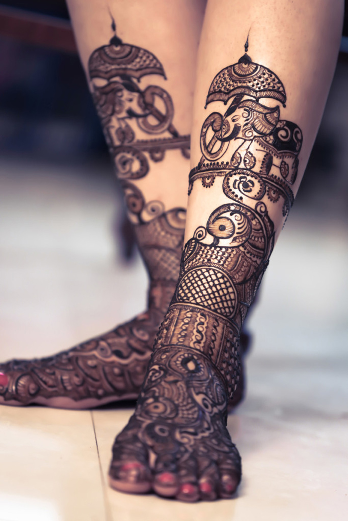 Leg Mehndi Designs For Wedding - Design Talk