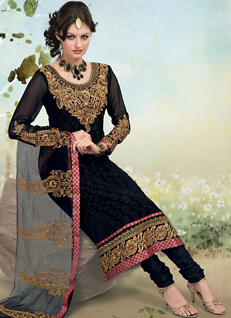 Black Salwar Kameez Fashion For Women Crayon