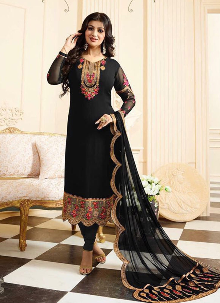 25 Beautiful Black Shalwar Kameez Designs for Girls - Dresses - Crayon