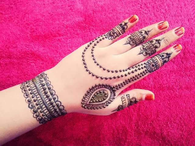 20 Best Pakistani Mehndi Designs For Back Hand Mehndi Crayon