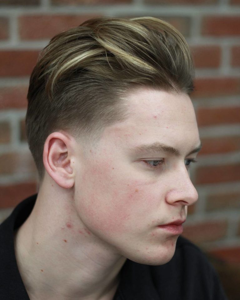 Modern Slicked Back Men’s Haircut - Crayon