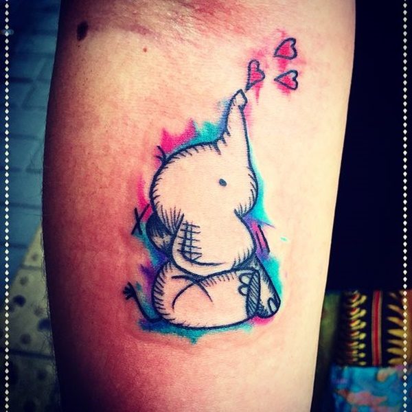 Tattoo uploaded by Natasha  Baby Elephant  Tattoodo