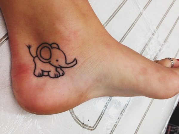 Cute Infant Elephant Tattoo - Tiny Elephant Tattoos - Elephant Tattoos -  Crayon
