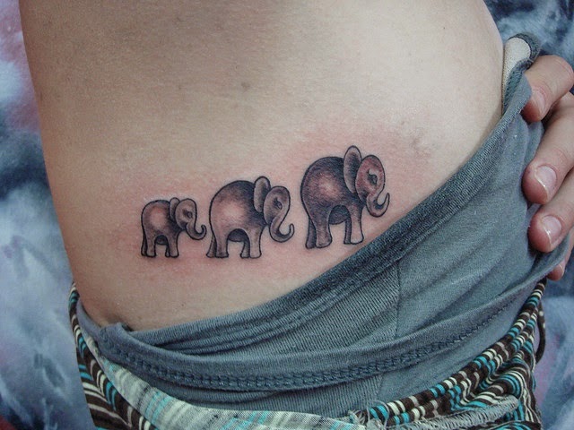 Tattoo uploaded by Jordan Artist  Mother Daughter Elephant Tattoo   Tattoodo