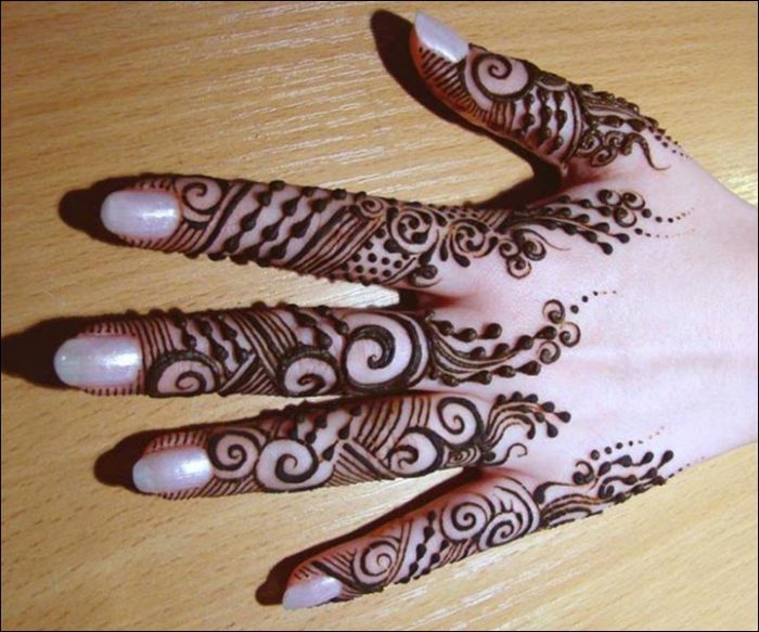 Fingers Mehndi Design Easy And Beautiful 2018 Crayon