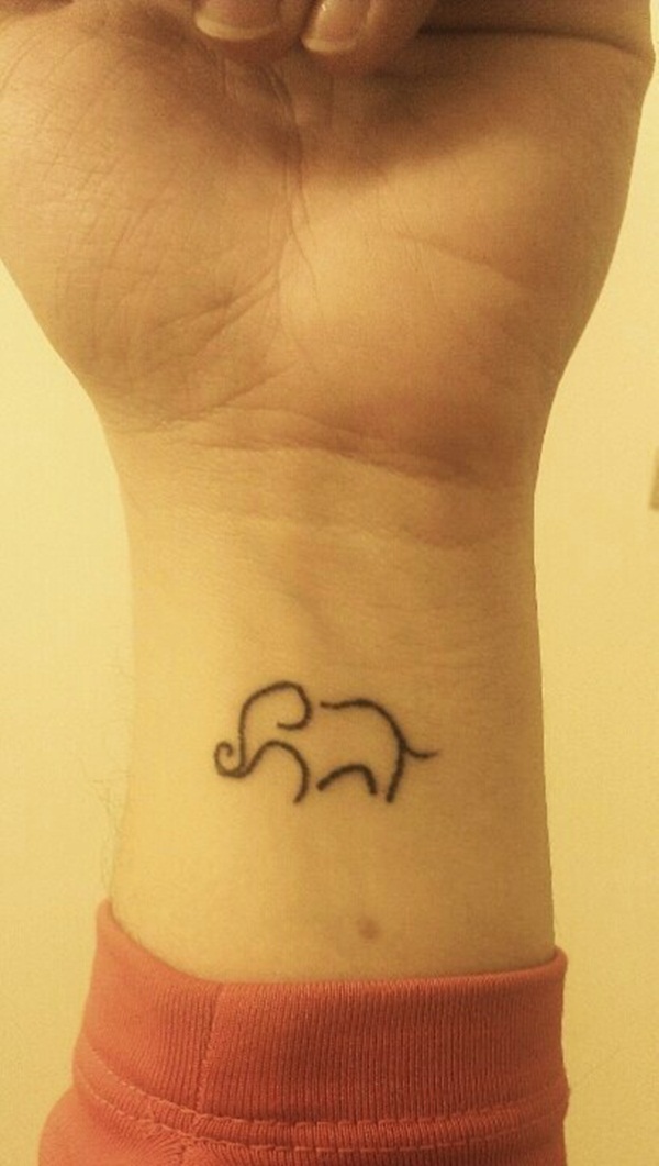 Little Elephant Tattoo on Arm - Tiny Elephant Tattoos - Elephant Tattoos -  Crayon
