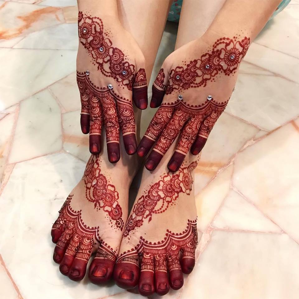 24 Best Hand Foot Matching Mehndi Designs 2018 Mehndi Crayon