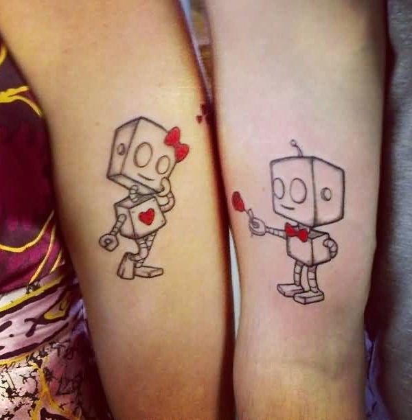 Cartoon Love Couple Tattoo Design - Meaningful Couple Tattoos - Meaningful  Tattoos - Crayon