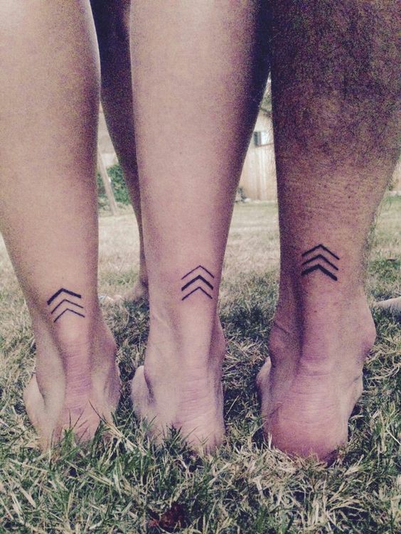 Chevron tattoo Meaning The chevron symbol consists of upward pointed  arrows one below the other  Two chevrons show that said person is a   By V Square Hygienic Tattoos  Facebook
