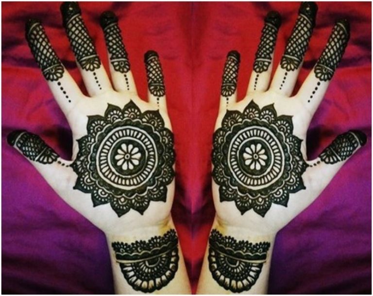 Creative Circle Eid Mehndi Design 