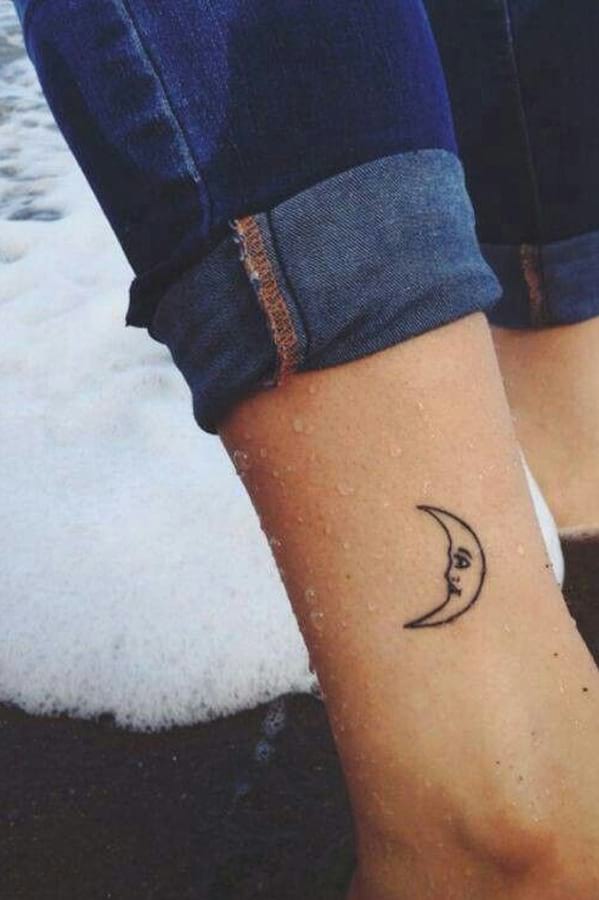 moon tattoo arm | Ink | Tattoos, Mini tattoos, Small moon tattoos