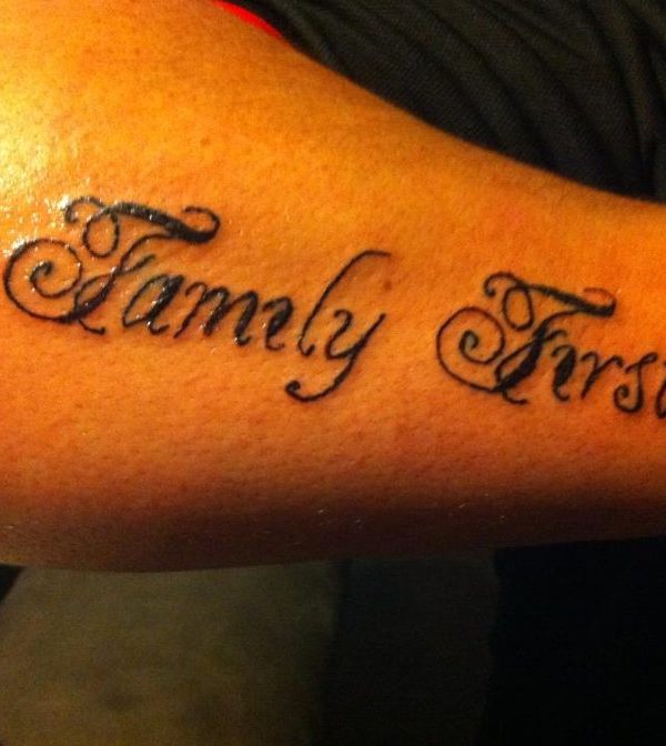 Sintético 140 Tatuagem family first - Bargloria