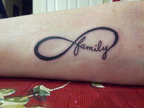 infinity love family tattoo