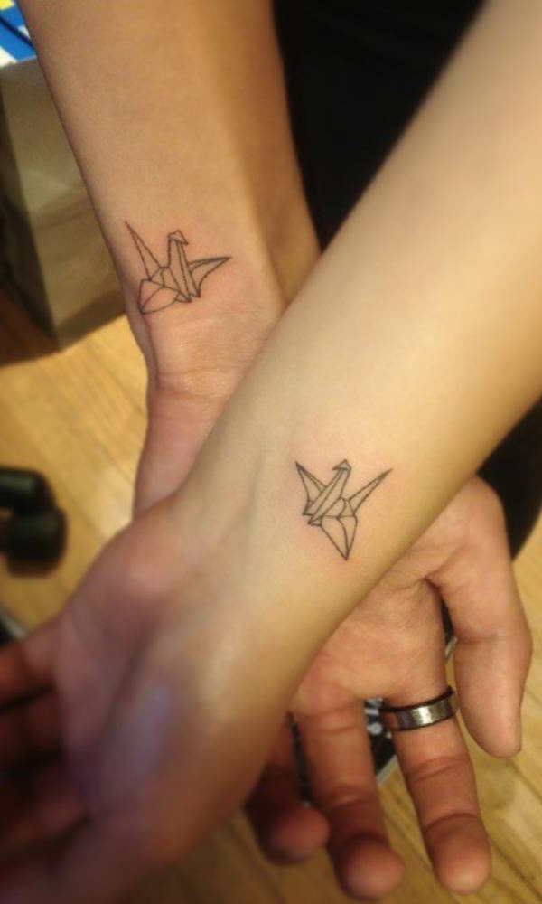 Origami Birds Couple Tattoo Design - Meaningful Couple Tattoos - Meaningful  Tattoos - Crayon