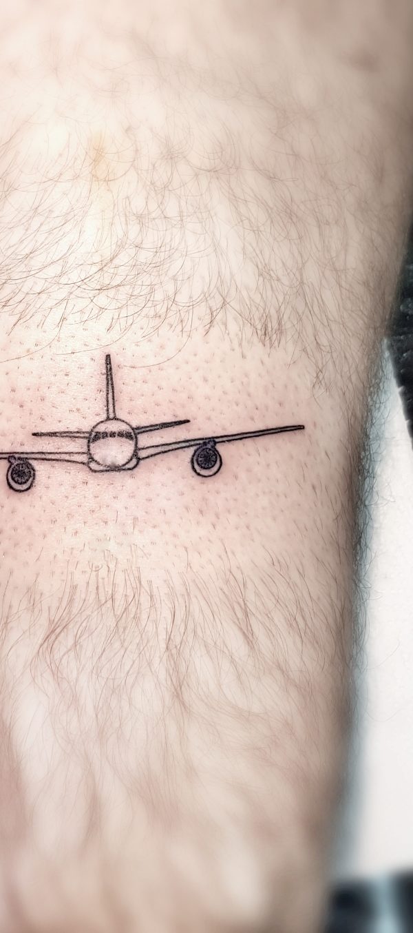 Aggregate more than 70 airplane outline tattoo best  thtantai2