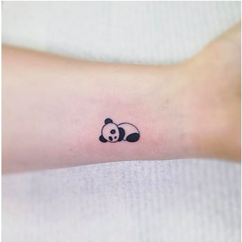 Small Panda Tattoo - Small Meaningful Tattoos - Meaningful Tattoos - Crayon