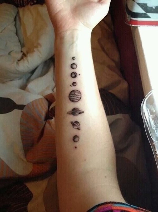 12 Inspirational Solar System Tattoos  Solar system tattoo Tattoos Planet  tattoos