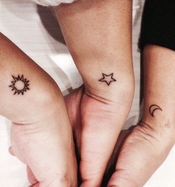 Sun Star And Moon Tattoo Design Small Meaningful Tattoos Meaningful Tattoos Crayon