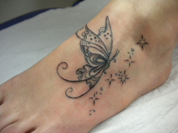 Splendid Butterfly Tattoo Design - Butterfly Tattoos - Crayon