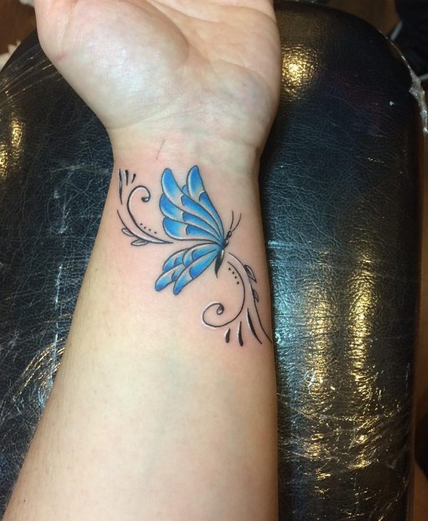 Wrist Butterflies Tattoo Design - Unique Butterfly Tattoos - Butterfly  Tattoos - Crayon