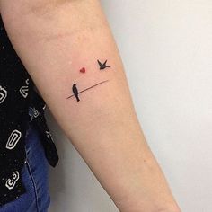 Bird on a Wire Tattoo Design - Easy Bird Tattoos - Easy Tattoos - Crayon