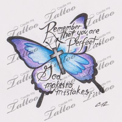 butterfly cross tattoo  FranLaffcom