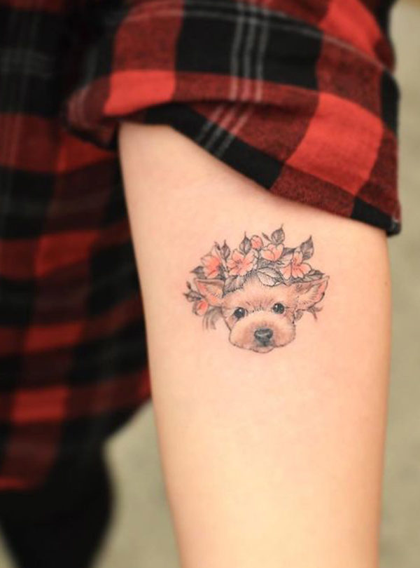 Easy Designer Dog Tattoo Design Easy Dog Tattoos Easy Tattoos Crayon