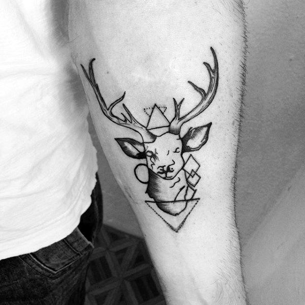 Horror Deer tattoo sketch at theYoucom