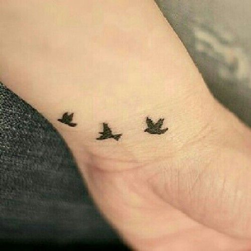 Three Little Birds Tattoos - Easy Best Friend Tattoos - Easy Tattoos -  Crayon