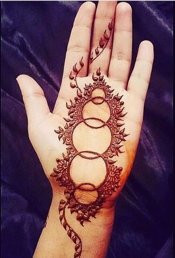 Lines And Patterns Front Hand Mehndi Design Front Hand Eid