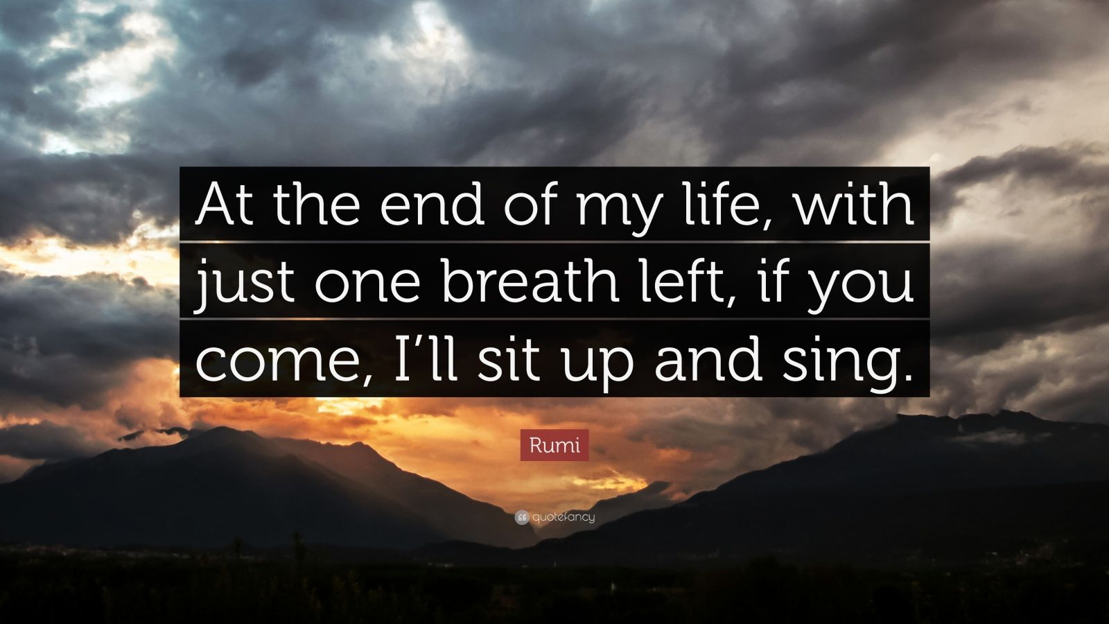 One Breath Rumi Quote 