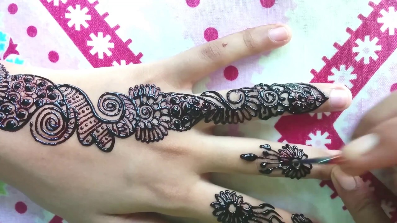 Pushed Finger Mehndi Design - Finger Eid Mehndi Designs - Eid Mehndi ...
