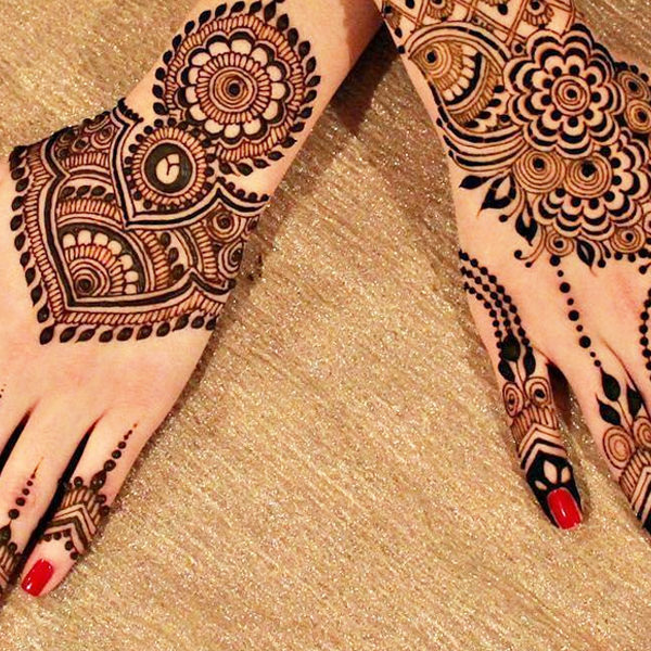 Creative Circle Simple Mehndi Design - Simple Eid Mehndi Designs - Eid ...