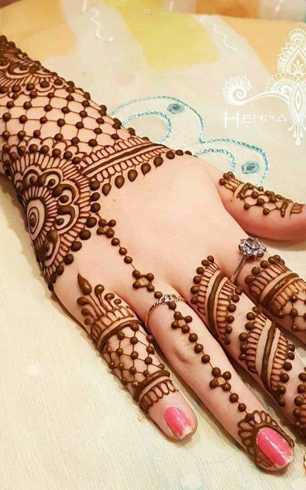 Dot Perfect Mehendi Design - Dots Style Eid Mehndi Designs - Eid Mehndi