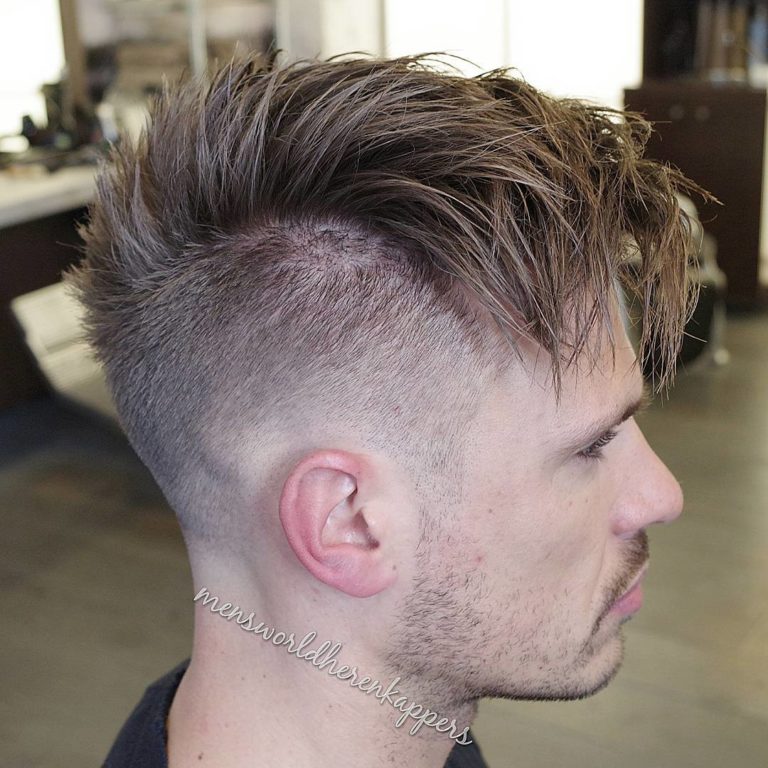 Spiky Modern Undercut - Crayon