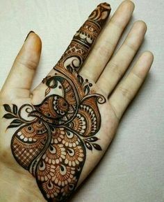 Sublime Peacock Mehndi Designs For Hands - Peacock Style Eid Mehndi ...
