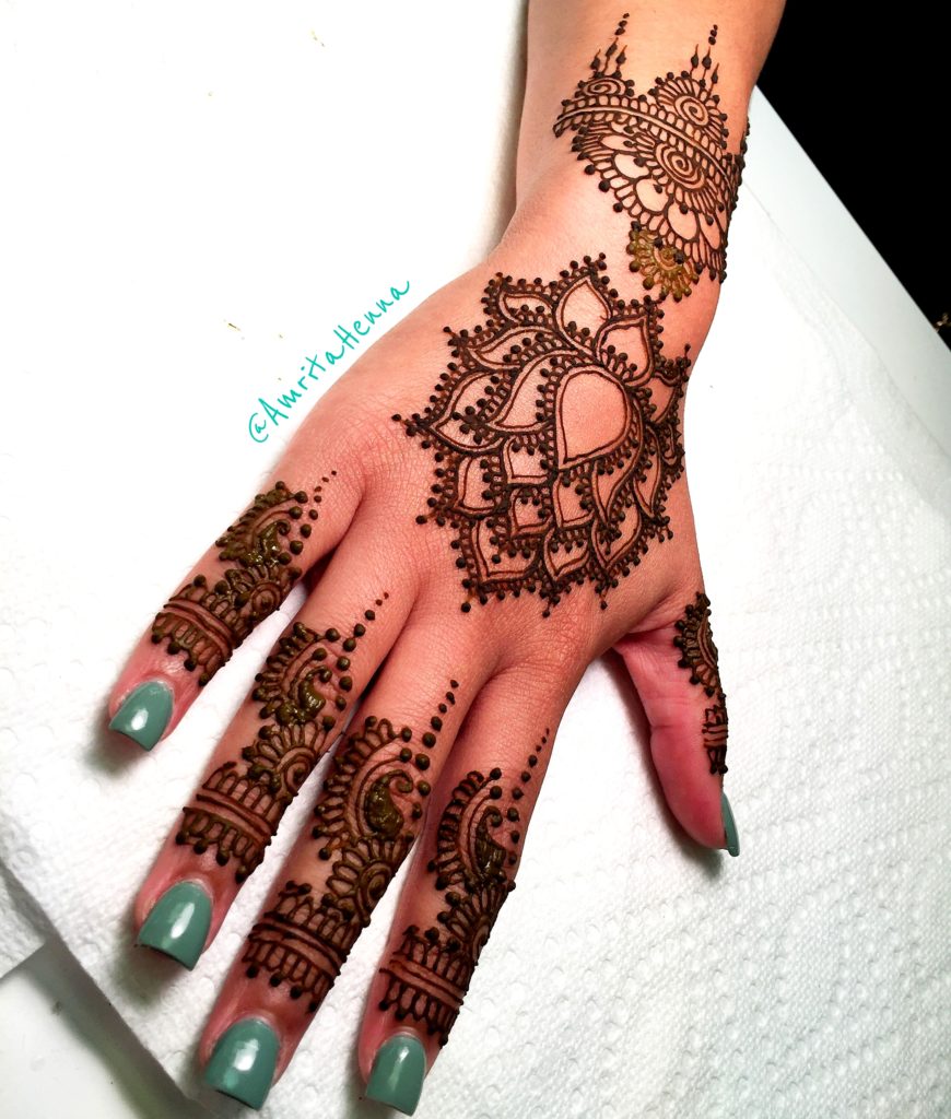 Surprising Lotus Mehndi Design Crayon