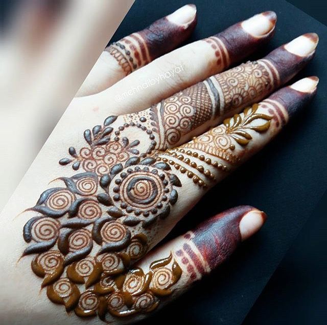 Henna Curve Style Eid Mehndi Designs - Curve Style Eid Mehndi Designs ...