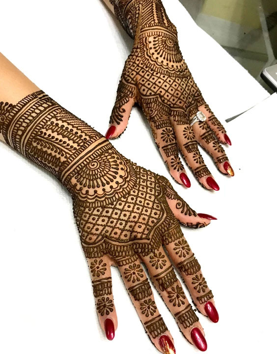 Dazzling Finger Bridal Mehndi Designs - Finger Bridal Mehndi Designs ...