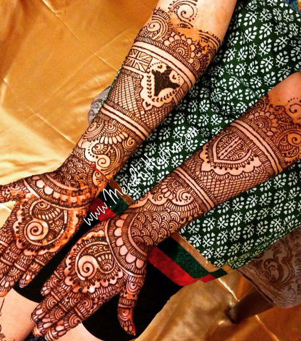 Pointed Mango Style Bridal Mehndi Designs Mango Style Bridal Mehndi