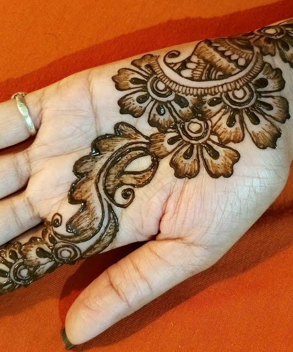 Imaginative Circle Front Hand Arabic Mehndi Designs - Front Hand Arabic ...