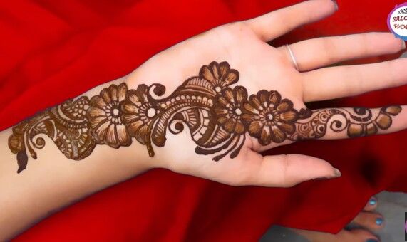 Most recent Heart Shaped Front Hand Arabic Mehndi Designs - Crayon