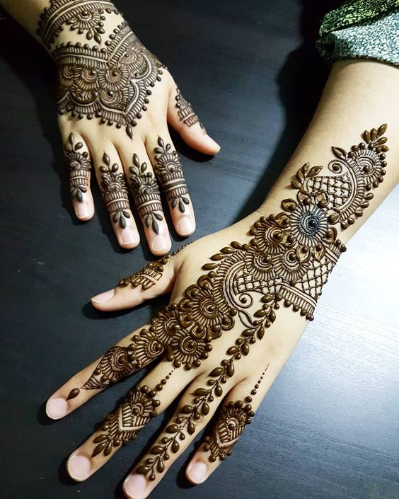 Sparkle Gulf Bridal Mehndi Designs - Gulf Bridal Mehndi Designs ...