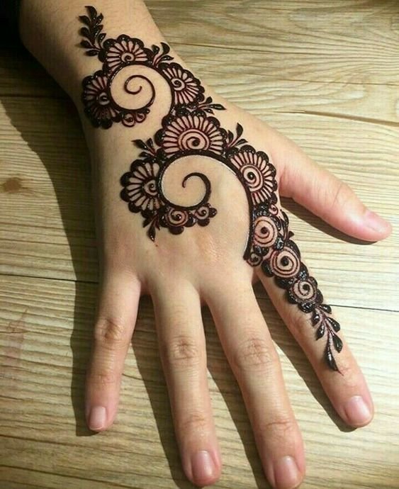 Glimmer Back Hand Arabic Mehndi Designs - Back Hand Arabic Mehndi ...